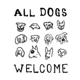 All dogs Welcome - Rose - Tee - Staple Cut