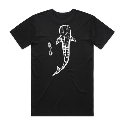 Whale Shark - Black Staple Tee (original cut)