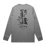 Salty Sea Dog #4 - Grey Marle - LS - Staple Cut