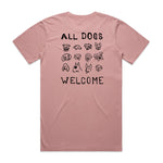 All dogs Welcome - Rose - Tee - Staple Cut