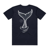 Whale Tail - Navy Tee