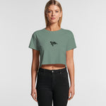 Turtle - Sage Crop Tee